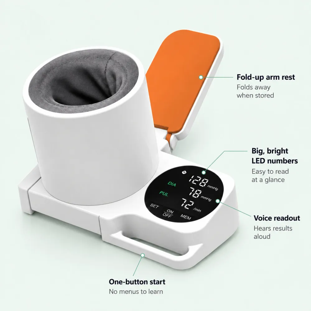 Slide-In Blood Pressure Monitor