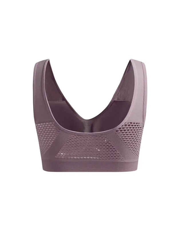 Perforated Seamless Sports Bra