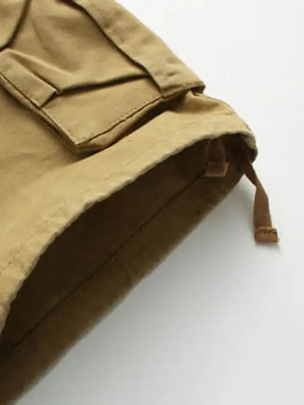 Straight Leg Relaxed Utility Shorts Clean Line