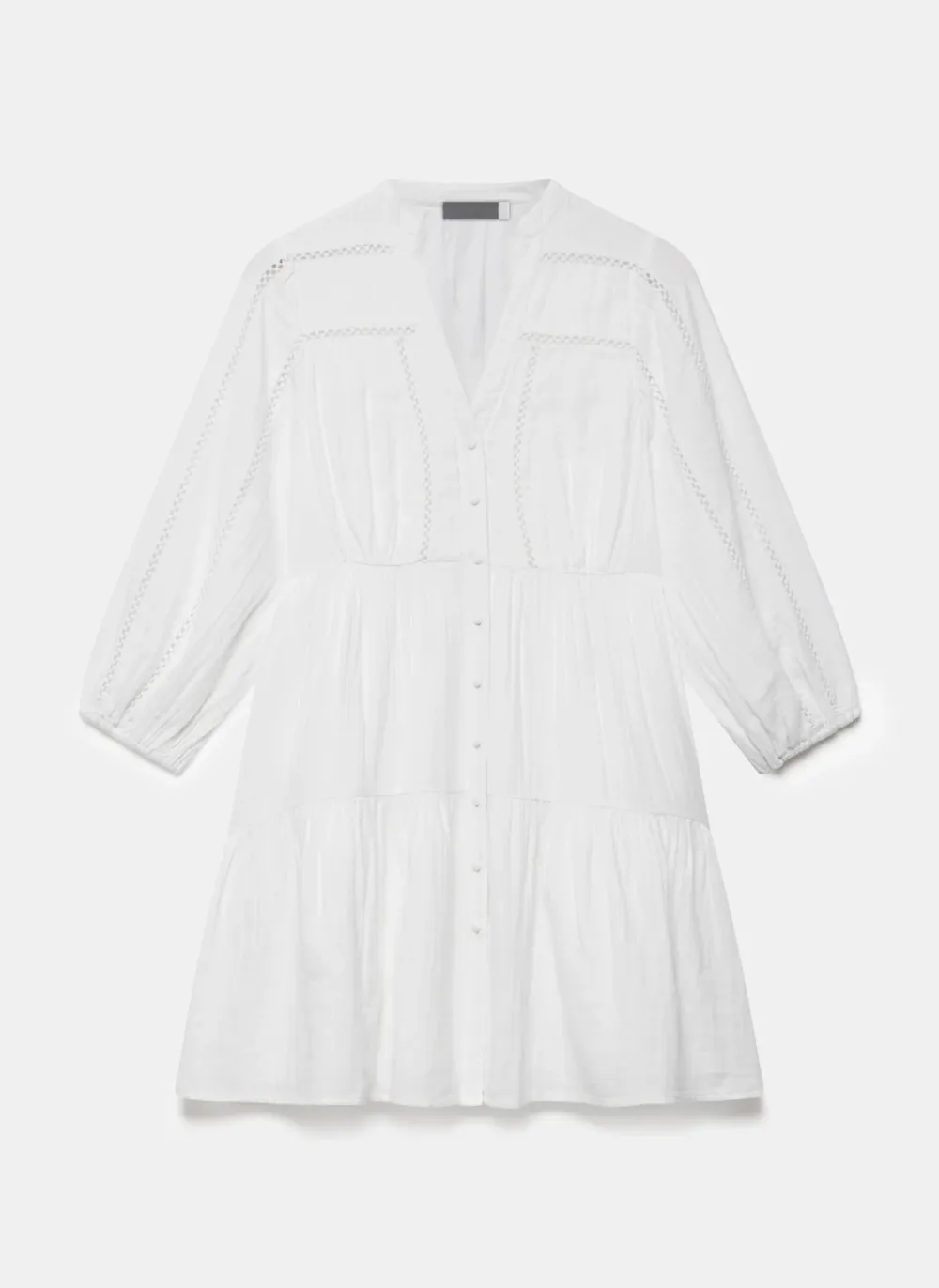 Casual Style Cotton Mini Dress