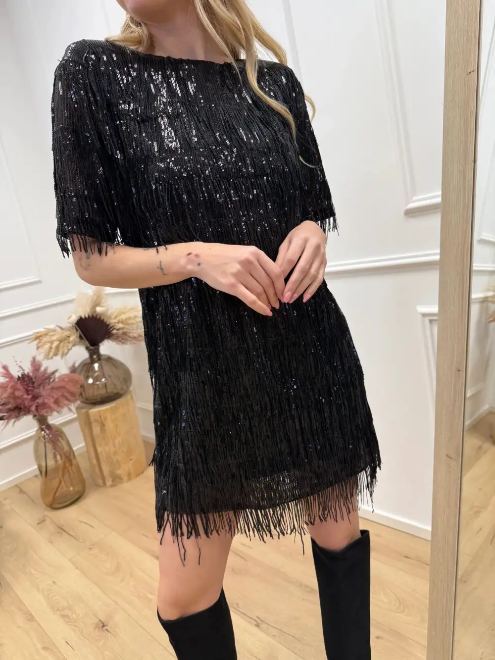 Clean Easy Drape Mini Dress