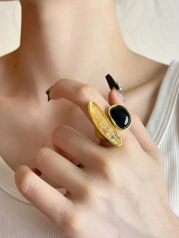 Geometric Casual Statement Ring
