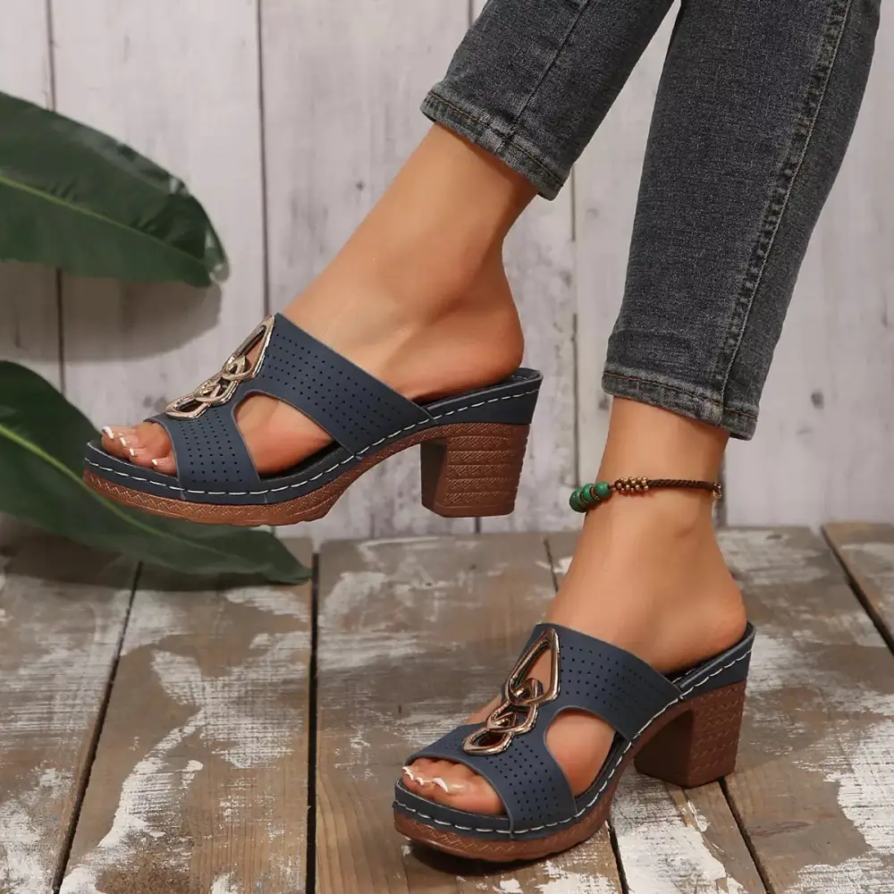 Easygoing Heels Block Heel Sandals