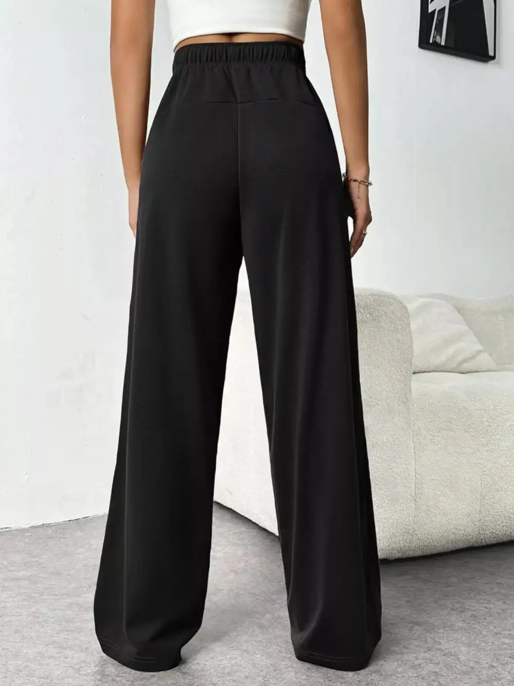 Everyday Drawstring Wide Leg Pants