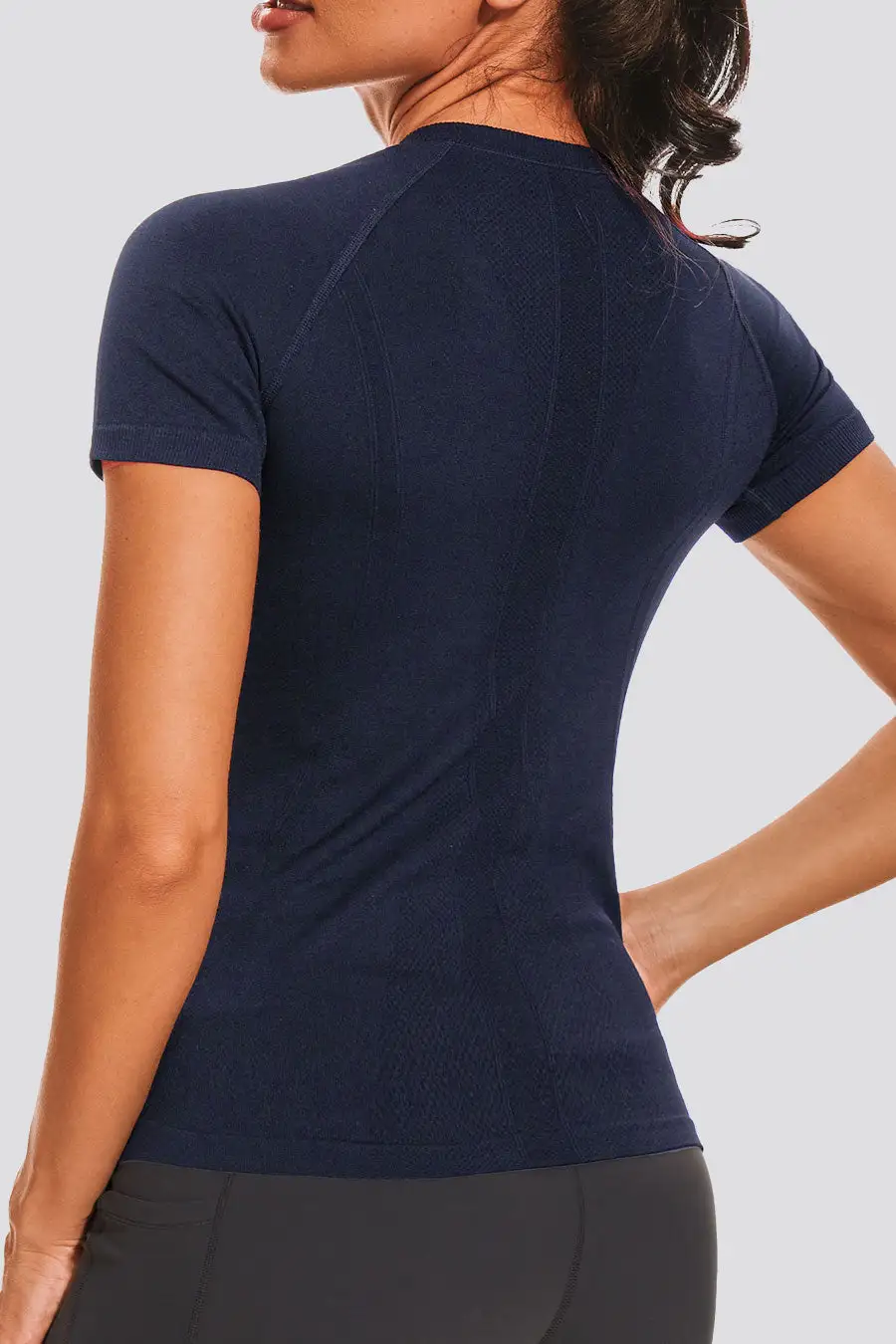 Seamless Short Sleeve Yoga Tops