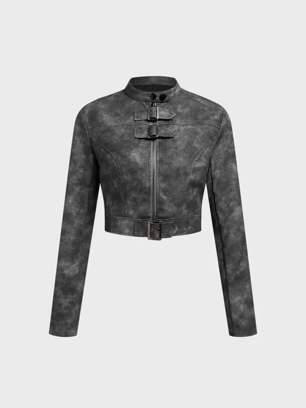 Stand Collar Long Sleeve Jacket