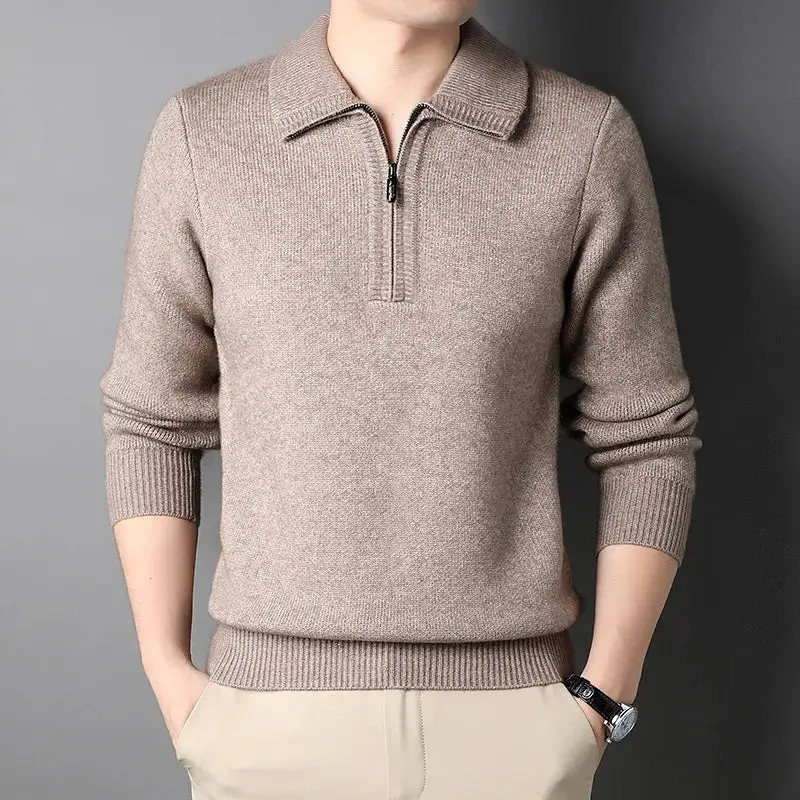 Quarter Zip Knit Sweater