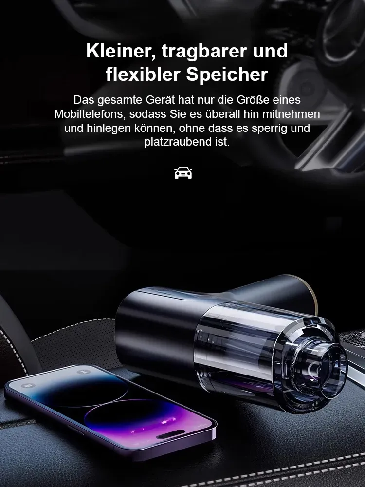 🌪️6 Sekunden – und der Akku-Power-Sauger zieht den Staub eines ganzen Jahres aus dem Auto. ⚡Schluss mit schwachen, klobigen, teuren Saugern!