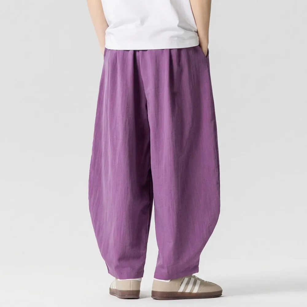 Natural Texture Casual Pants
