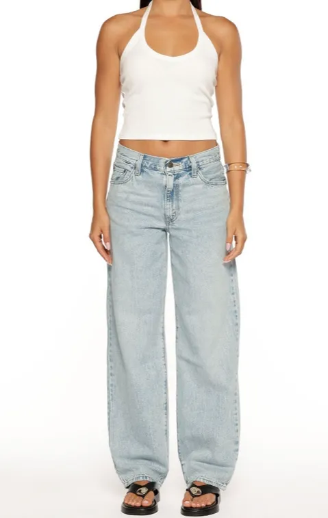 Light Wash Baggy Dad Jeans