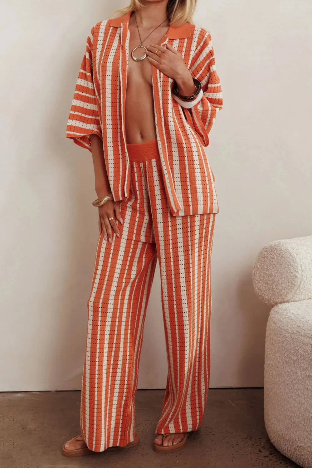Casual Striped Breathable Sun Protection Trousers