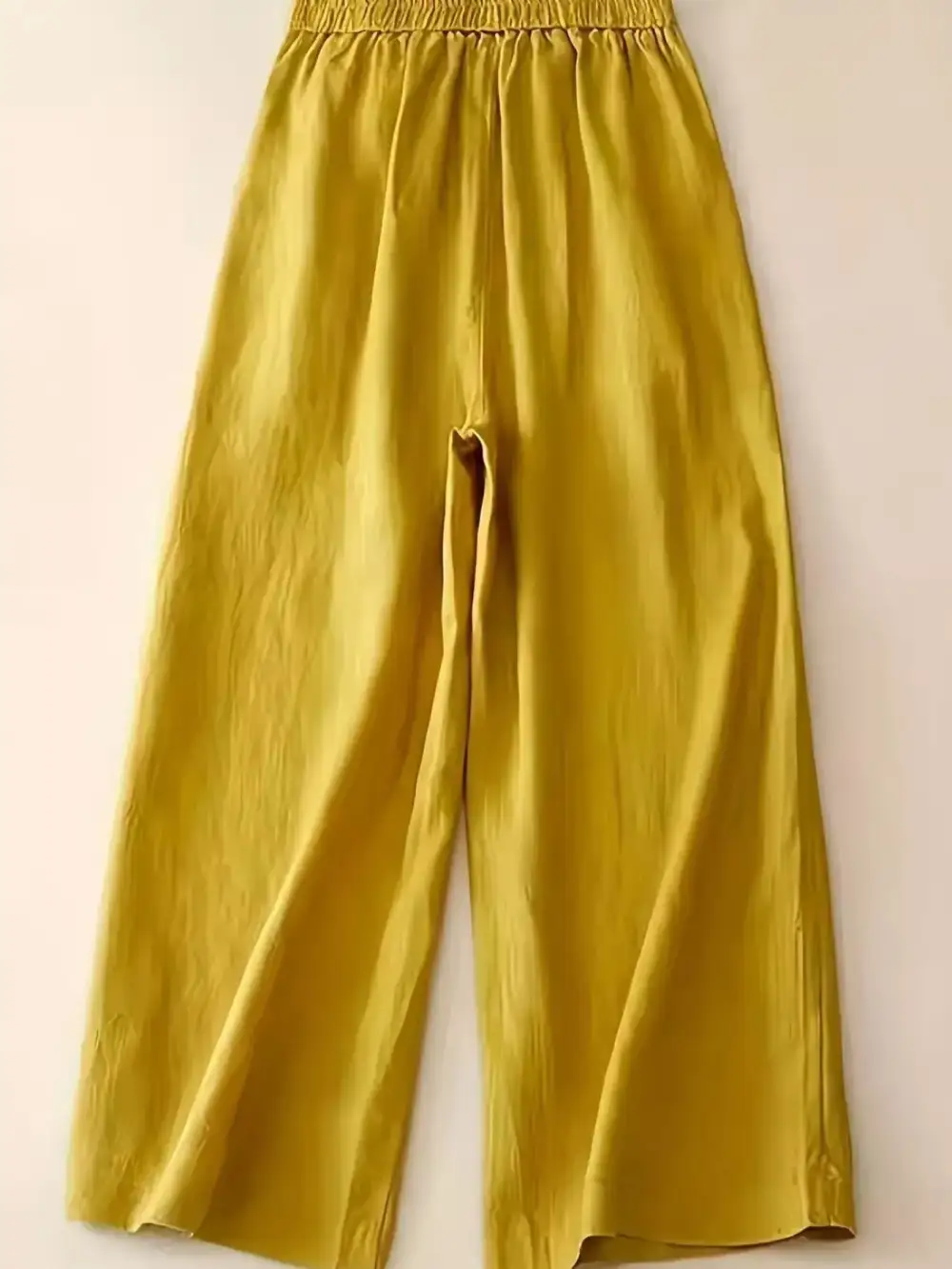 Wide Leg Button Decorated Pants