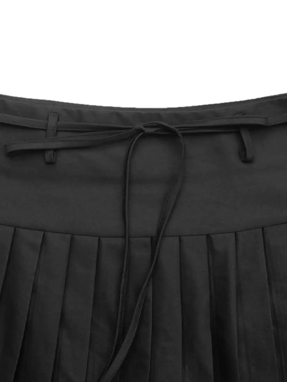 Tied Pleated Mini So Skirt