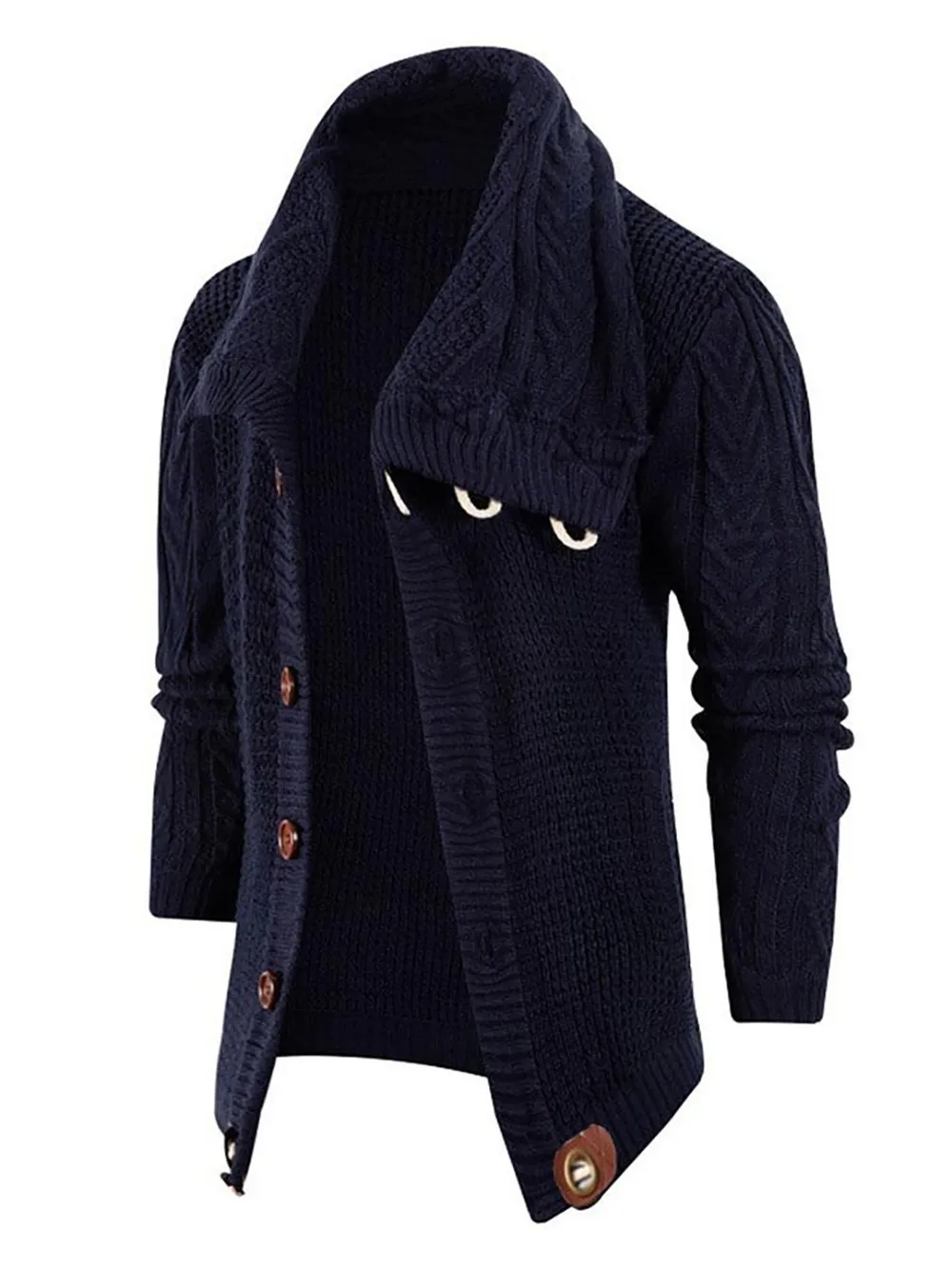 Button Up Turtleneck Cardigan