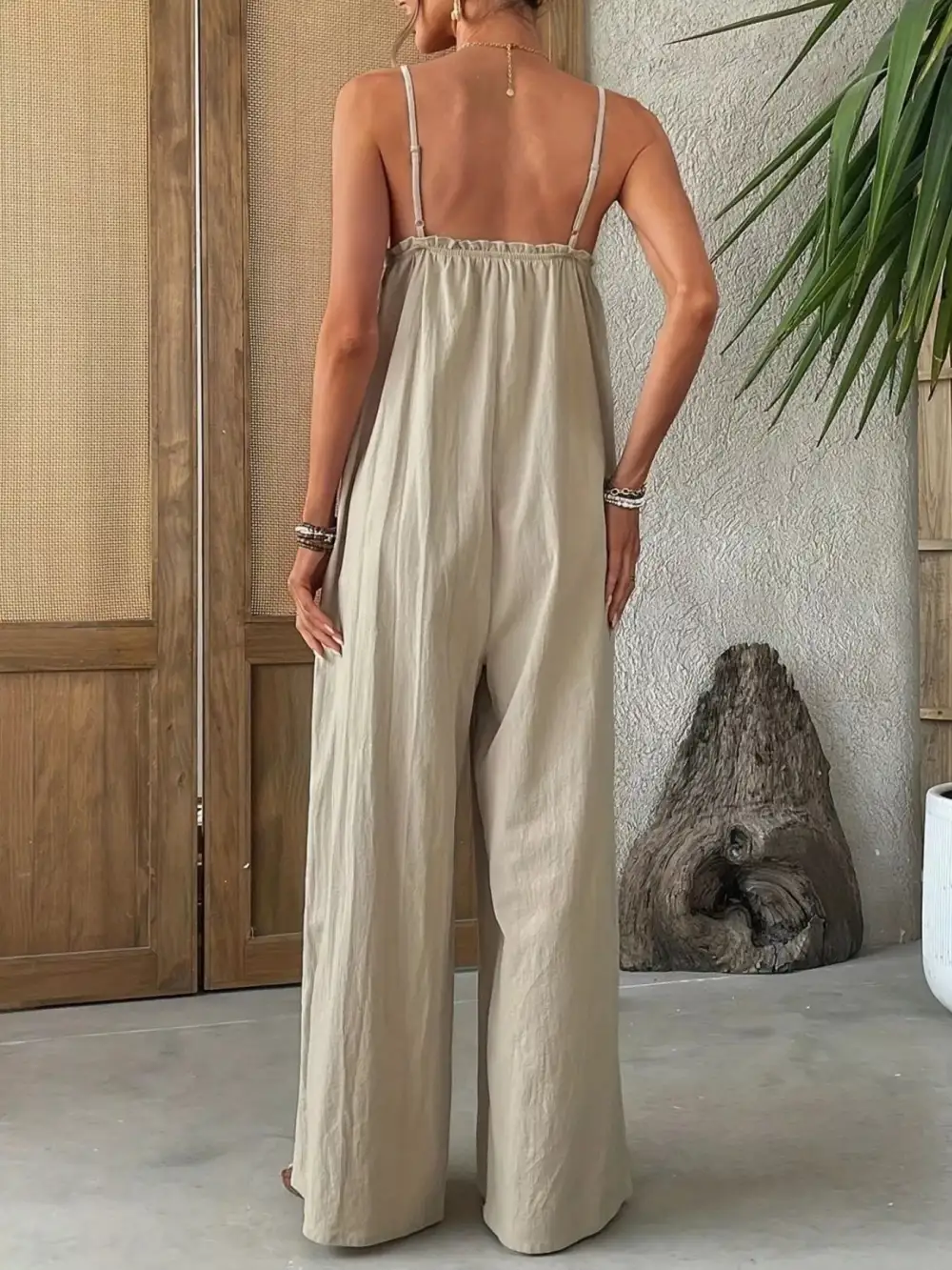 Wide Leg Sleeveless Jumpsuit