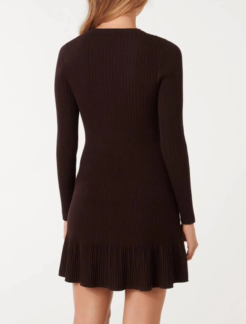 Ribbed Knit Mini Dress