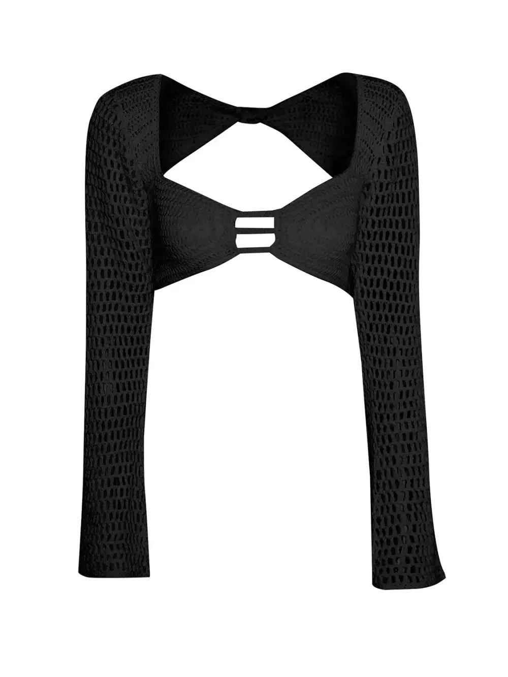 Tied Long Sleeve Top Swim Cover Up