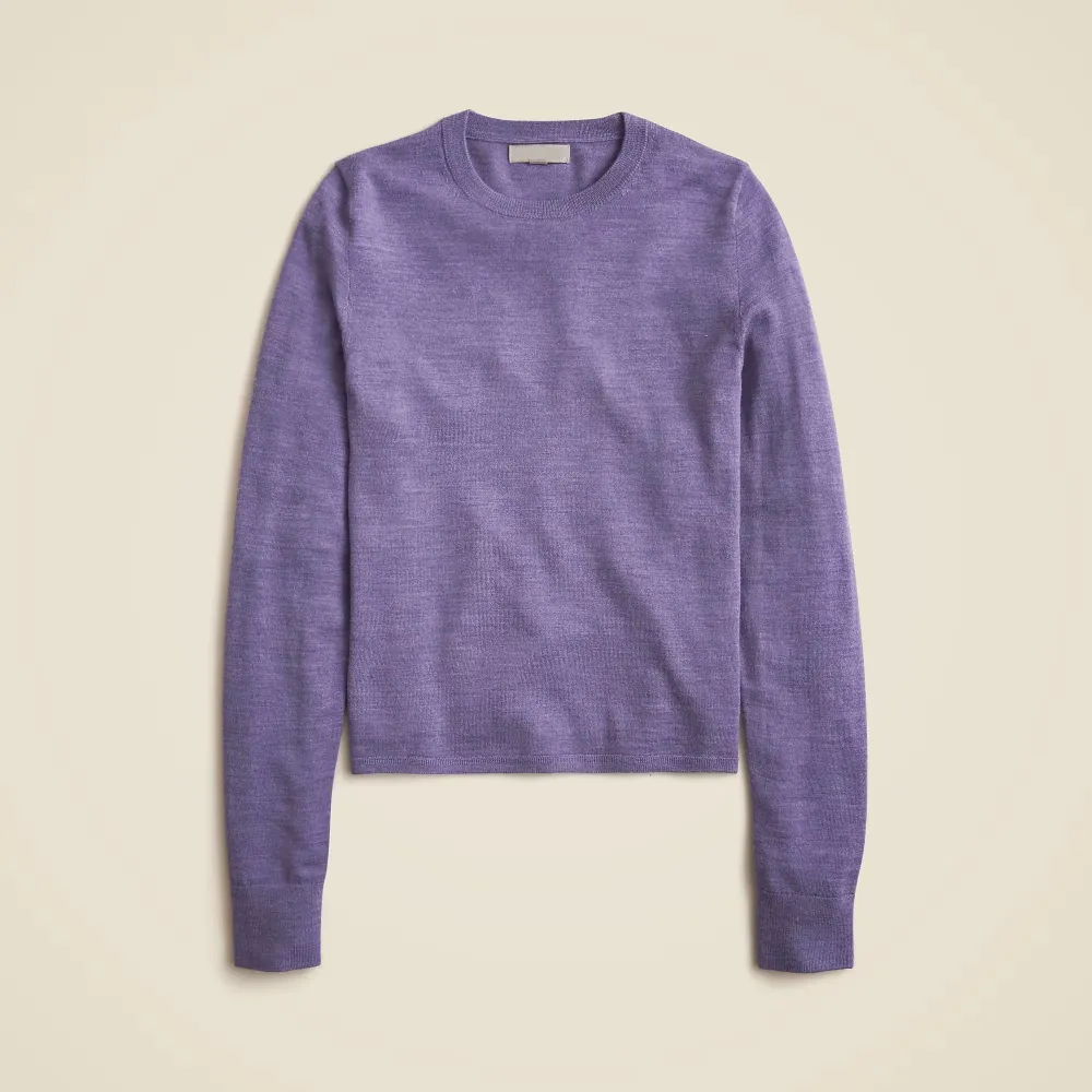 Ribbed Cashmere Cropped Crewneck Sweaters