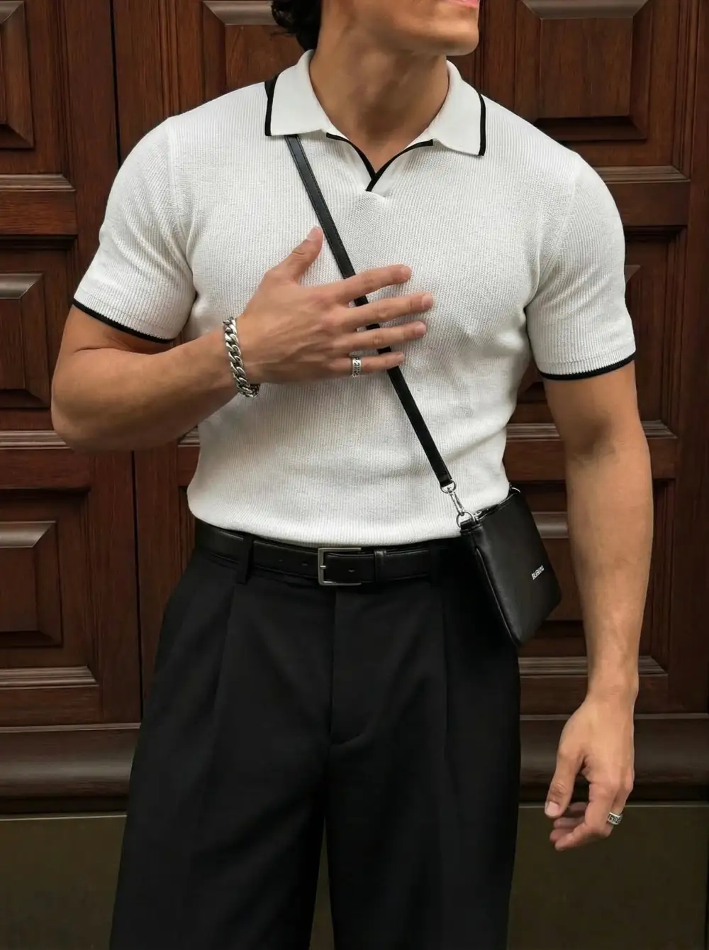 Everyday Knit Polo Collar T-Shirt