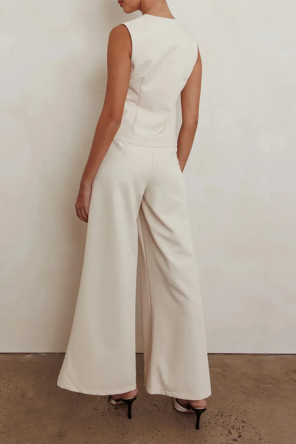 Simple And Versatile Loose Flared Women's Trousers