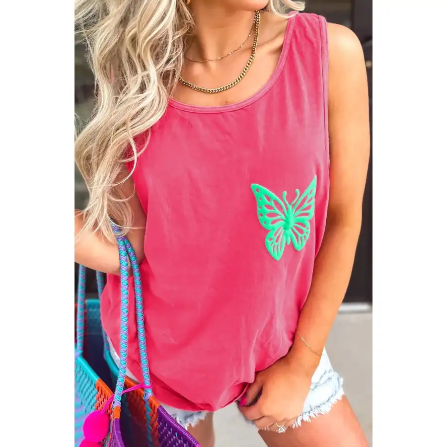 Relaxed Round Neck Tank Top