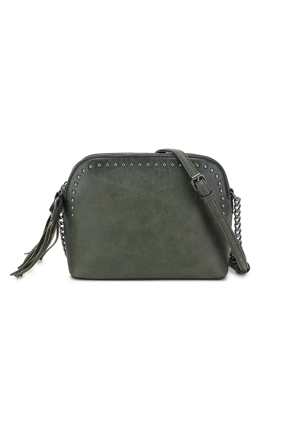 Triple Compartment Crossbody Bag