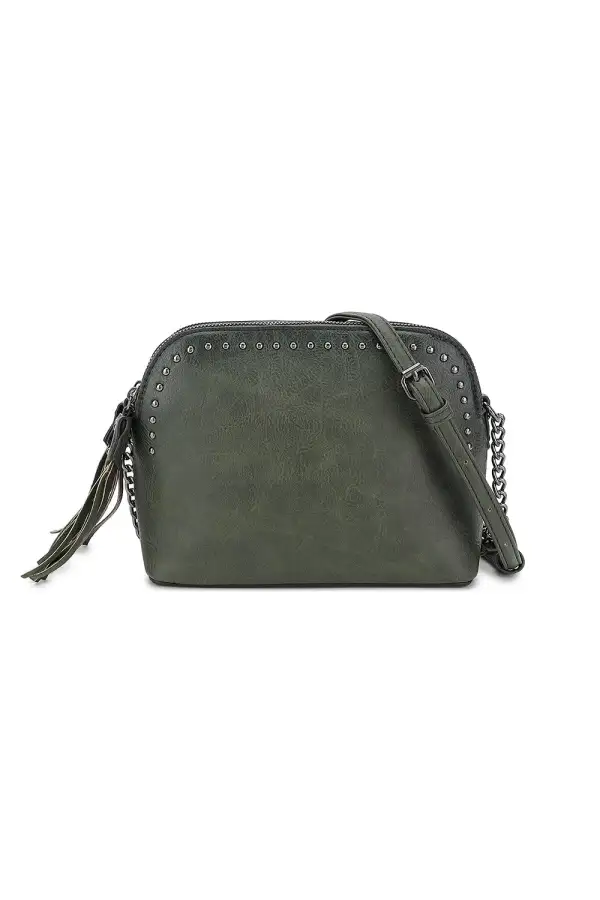 Triple Compartment Crossbody Bag