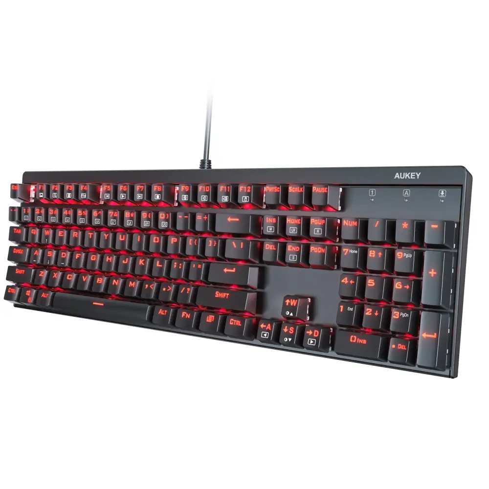 AUKEY KMG6 Mechanical Keyboard Red Switches 104key