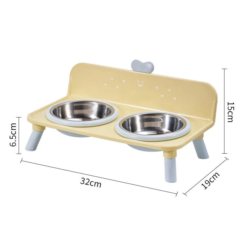 Lift the detachable pet double bowl