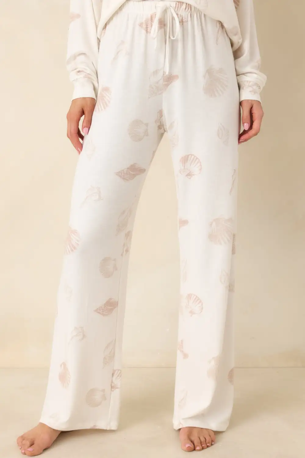 Vanilla Beach Print Pajama Pants