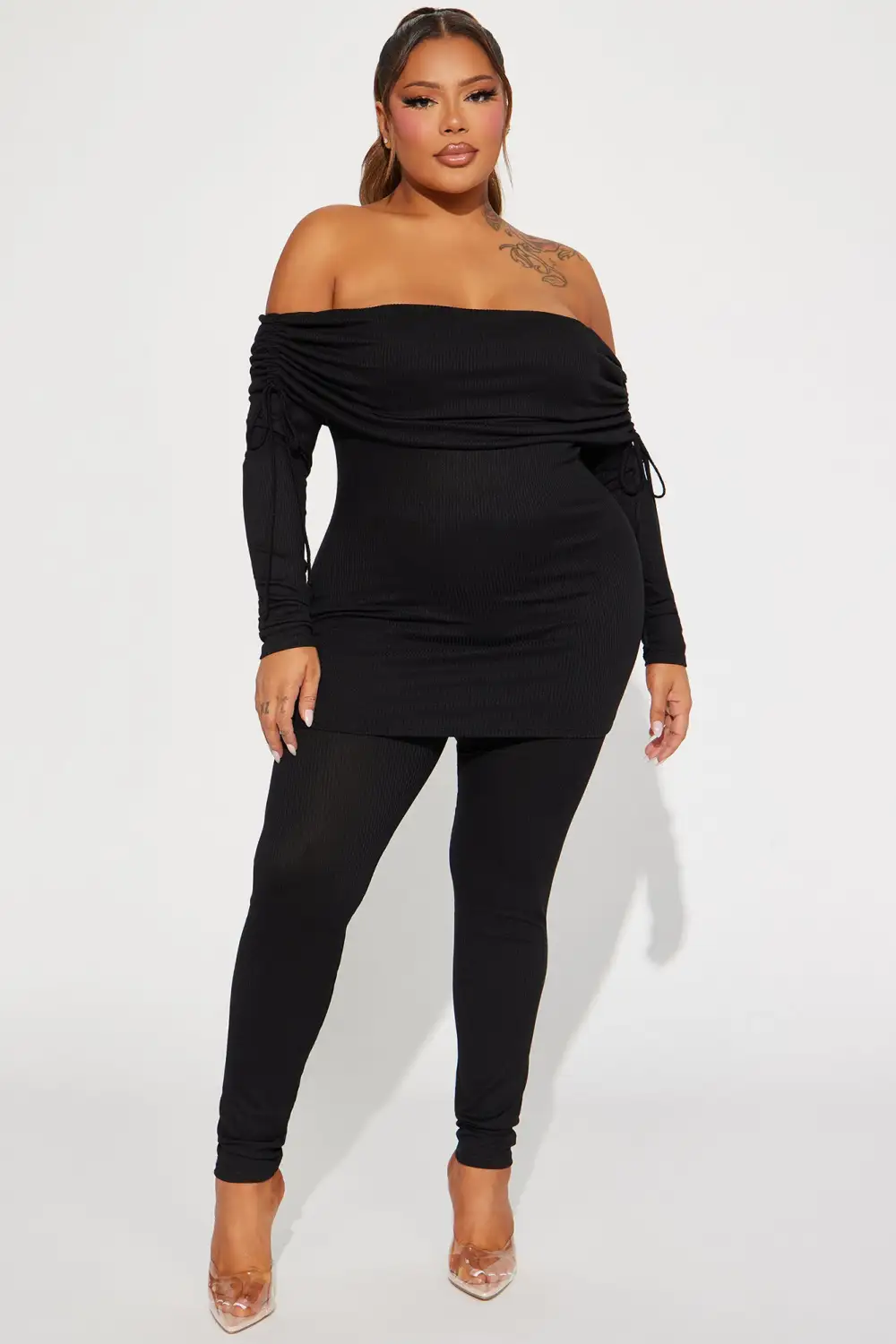 Pretty Girl Legging Set - Black