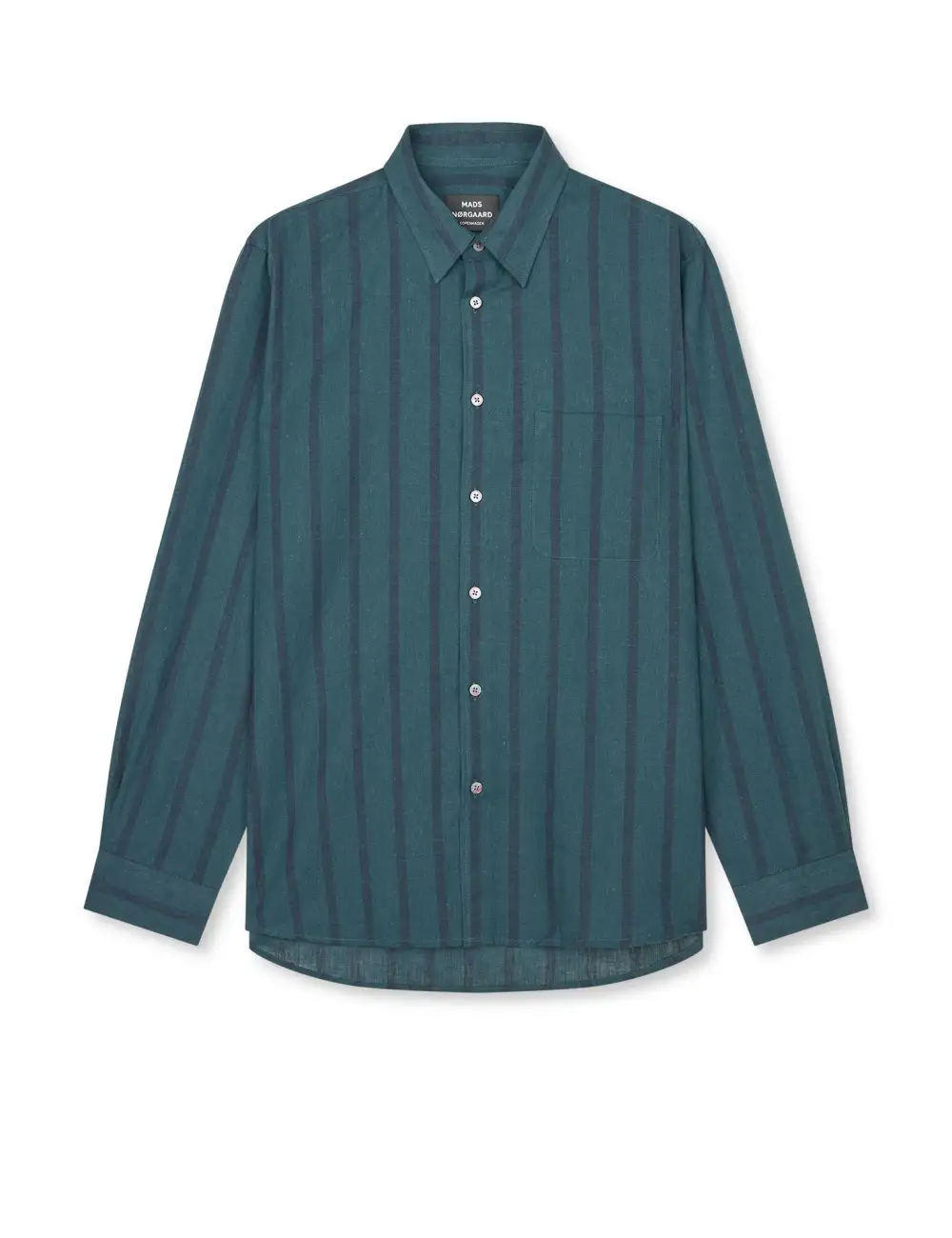 Men's Linen Blend Stripe Shirt