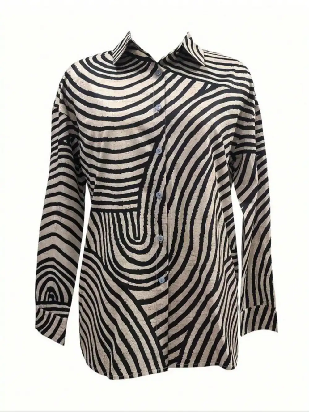Versatile Striped Button Up Button Up Shirt