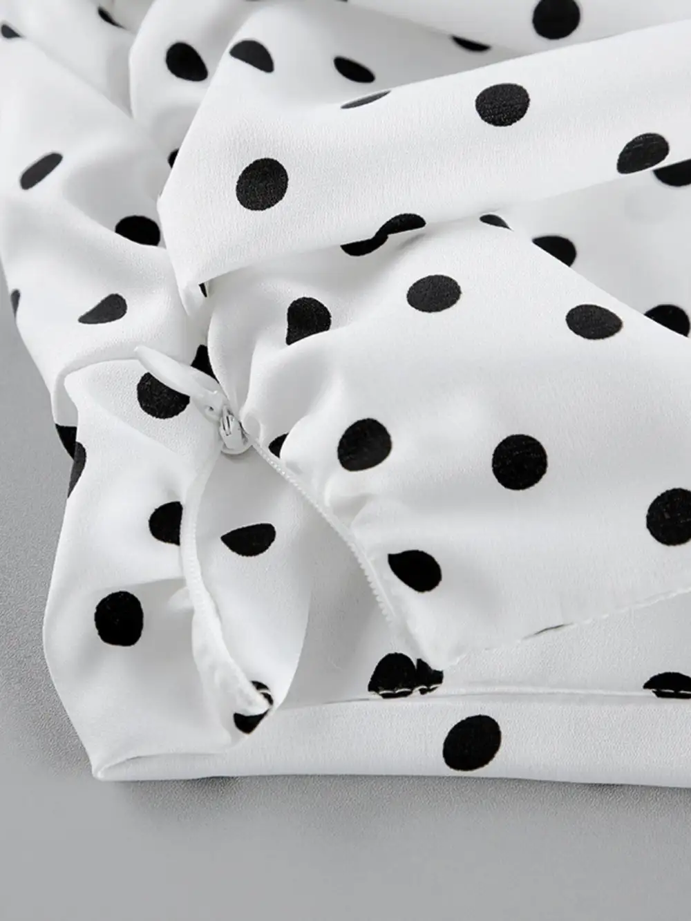 Ruffle Trim Polka Skirt