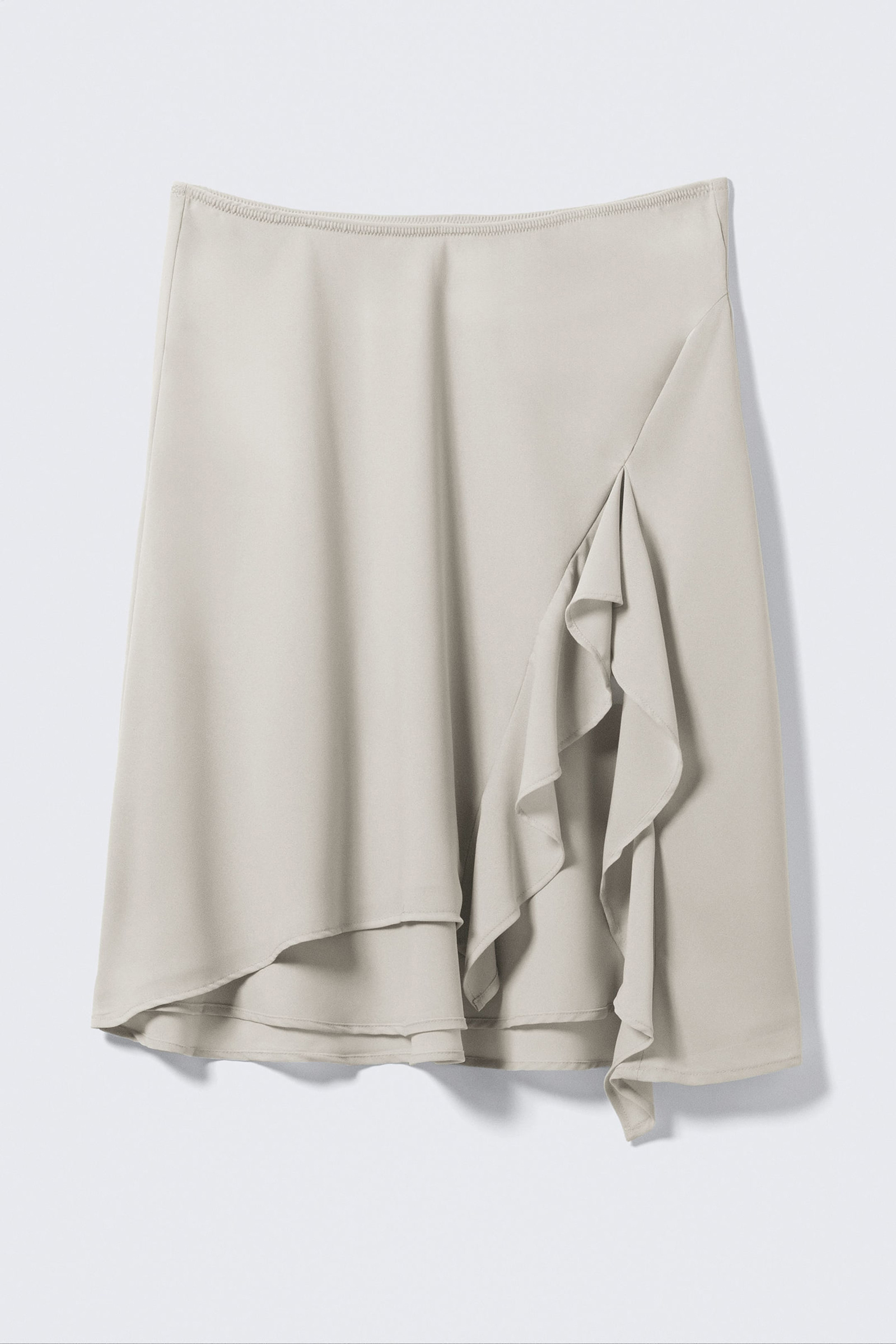 Ruffle Slit Skirt