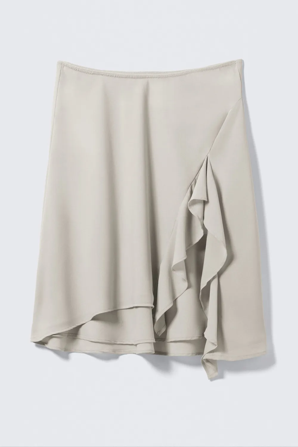 Ruffle Slit Skirt