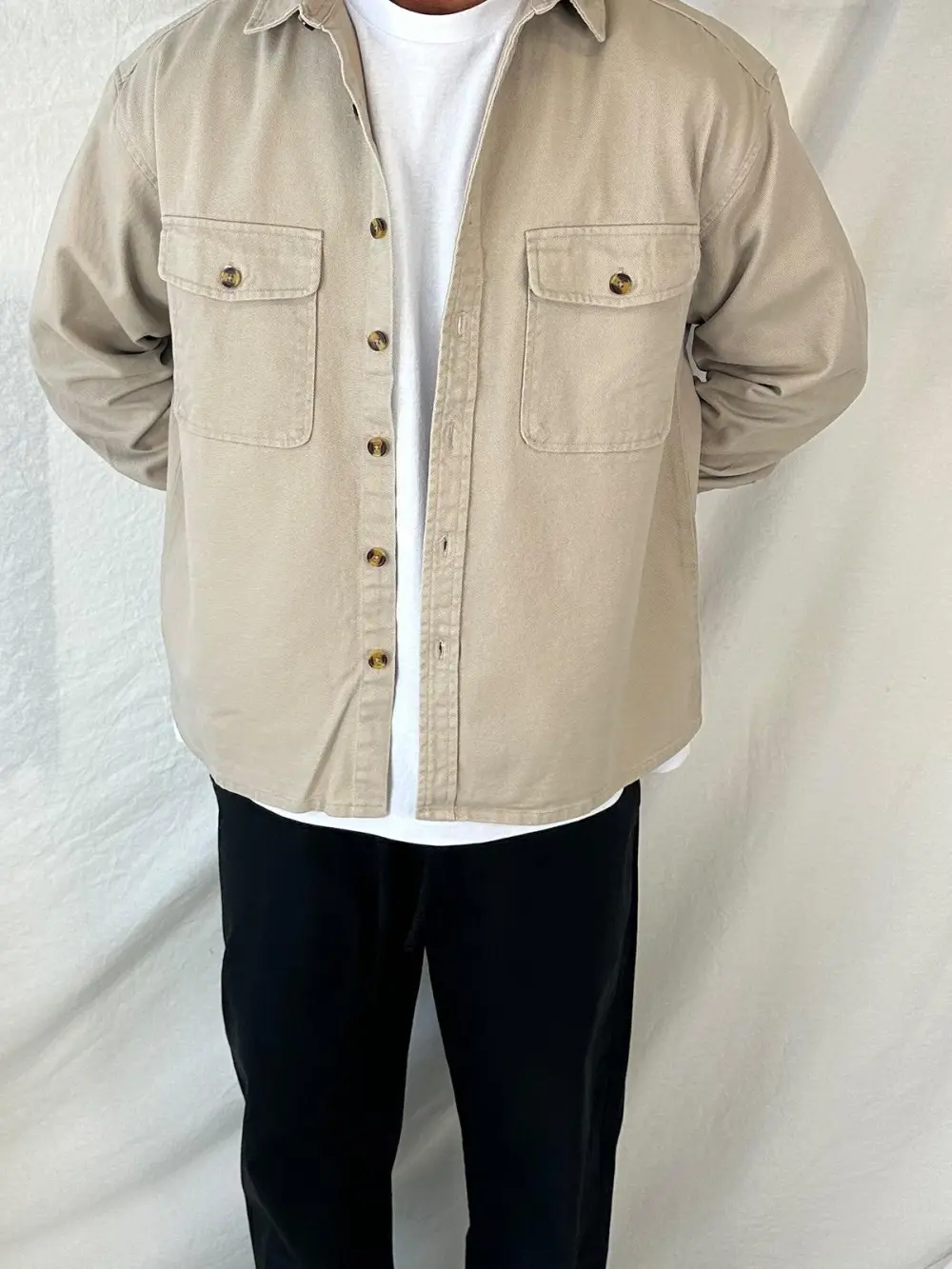 Casual Versatile And Comfortable Tan Shirt