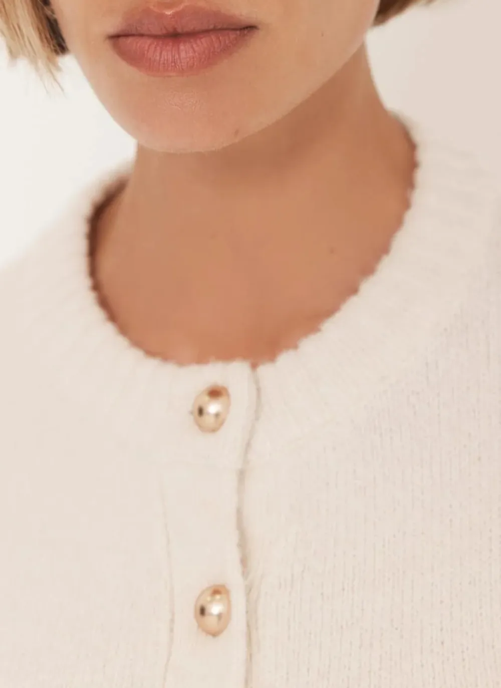 Casual Style Wool Blend Cardigan