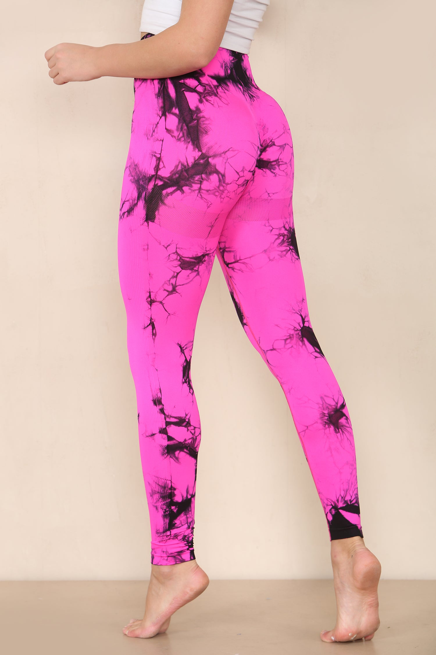 Tie Dye Print Bum Sculpt Leggings - Cecilia