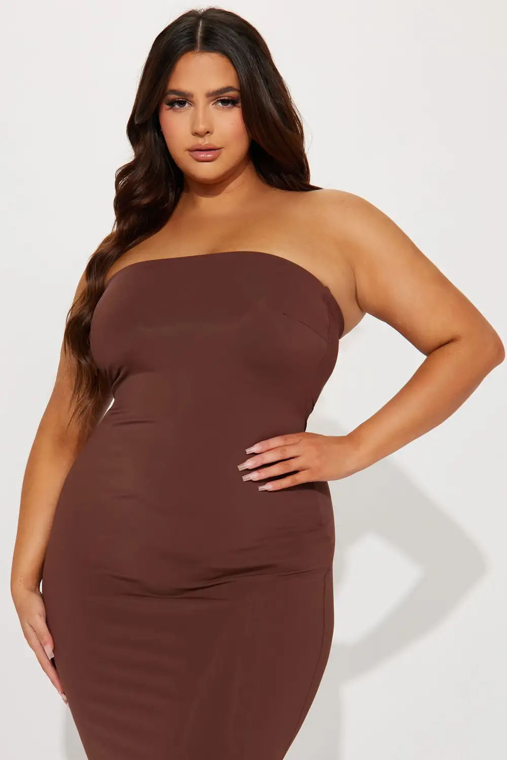 Katie Mermaid Gown - Brown