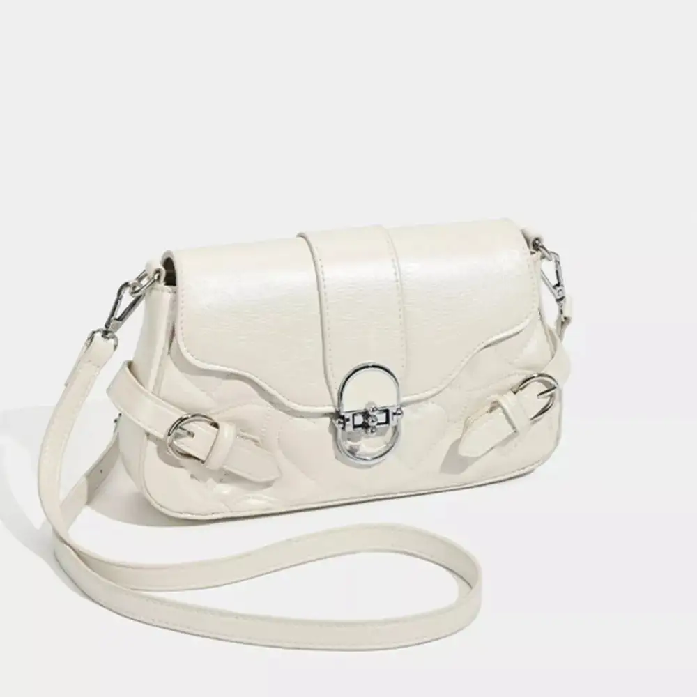 Quilted Buckle Crossbody Bag
