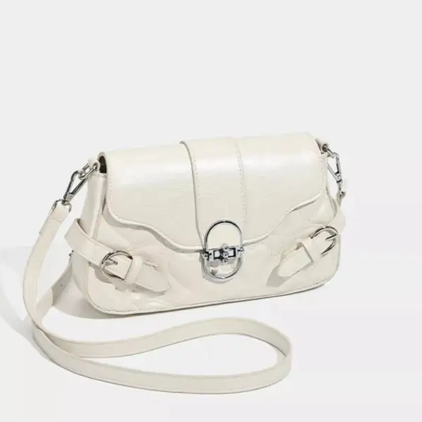 Quilted Buckle Crossbody Bag