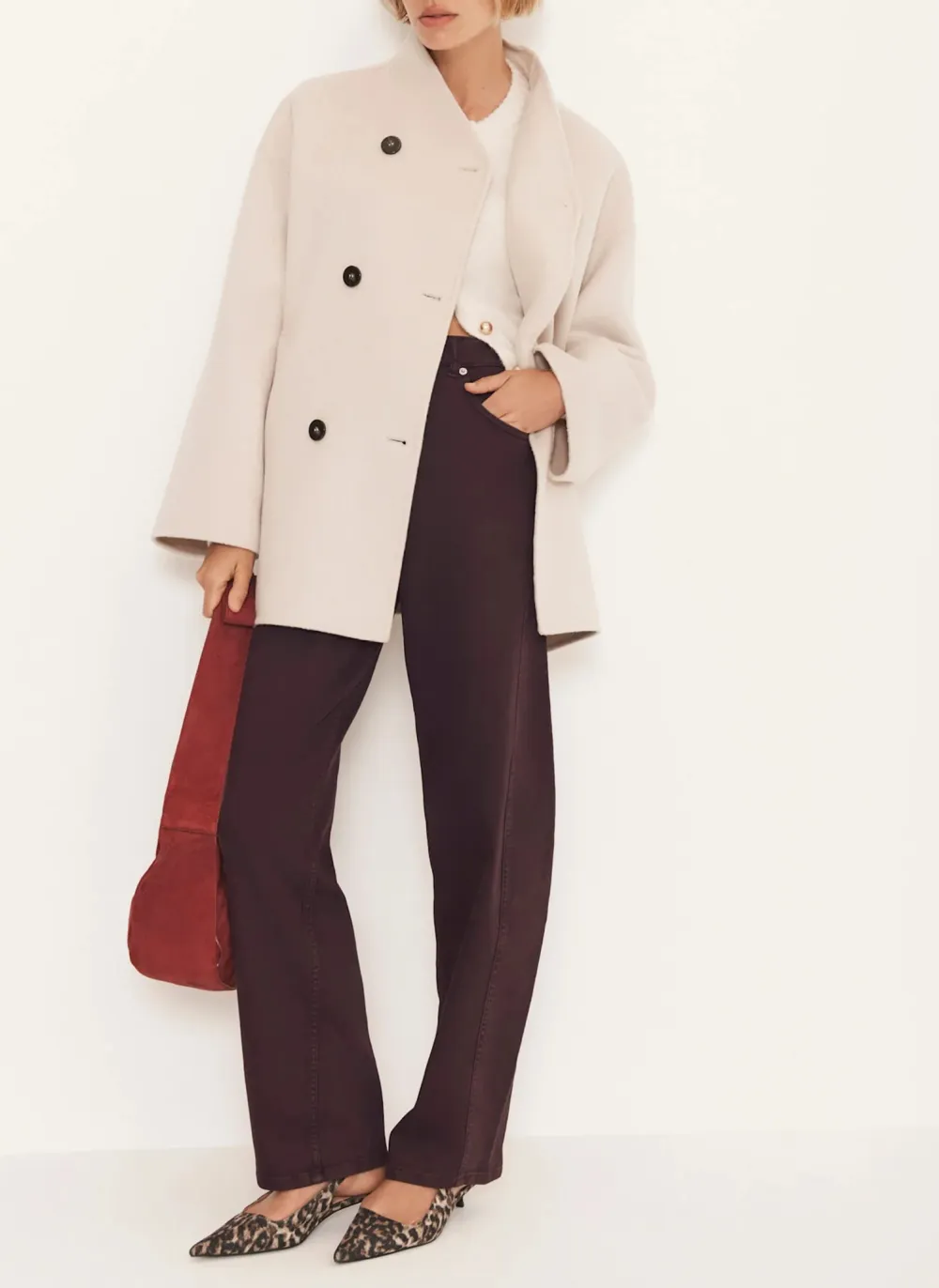 Casual Style Finished Scarf Coat