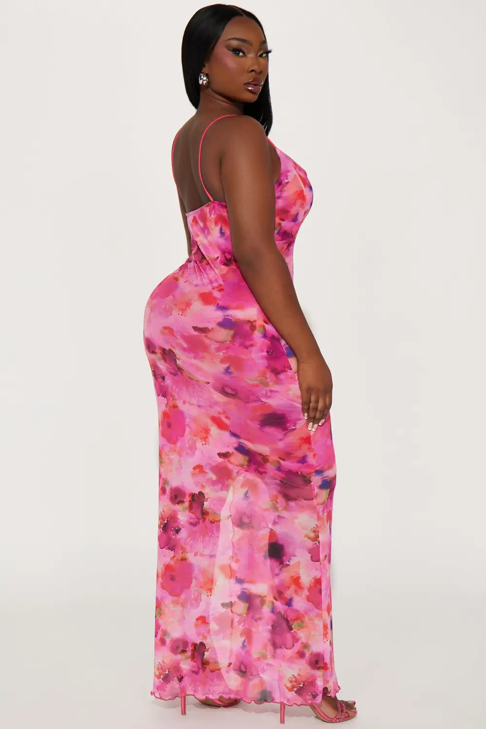 Analise Floral Maxi Dress - Pink/combo