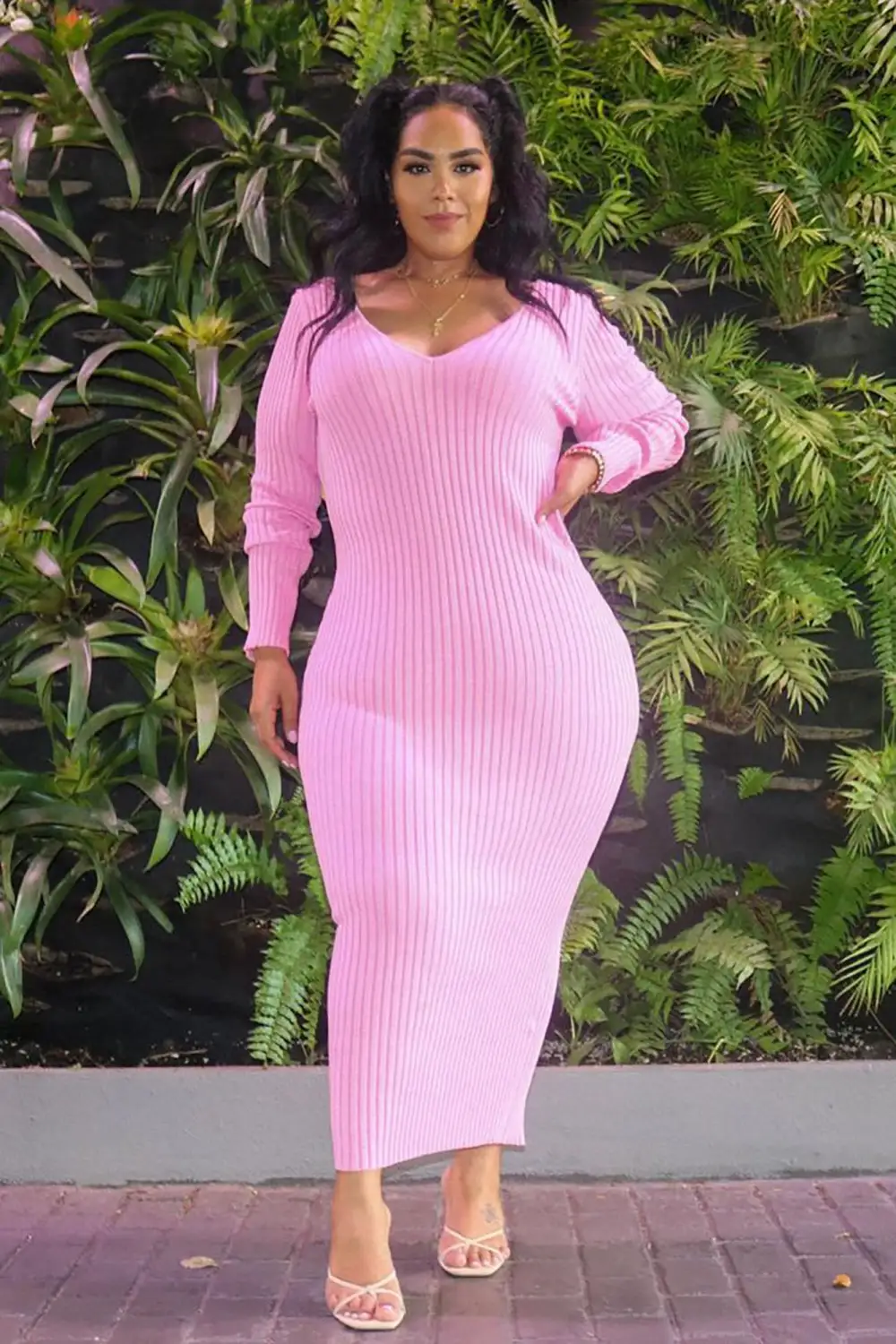 Kallan Knit Dress - Pink