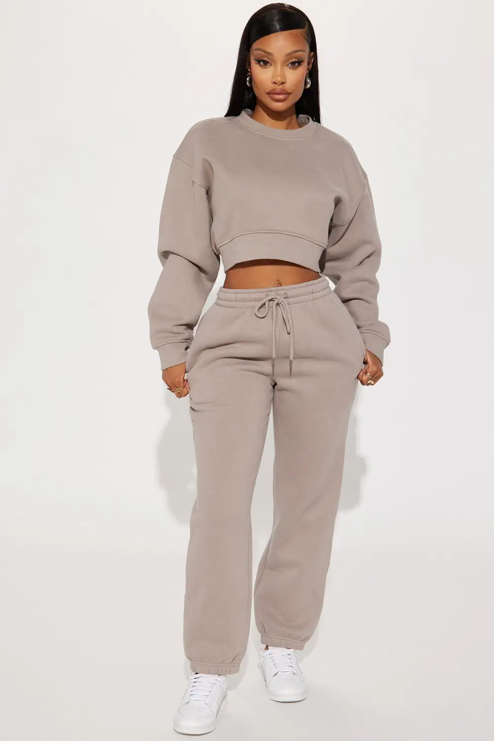 Make It Last Jogger Set - Stone