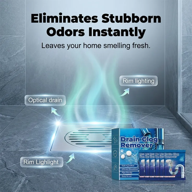 Effervescent tablets for clearing drain clogs – reliably dissolve hair, grease, and dirt – work quickly and gently – for the kitchen, bathroom, and sink