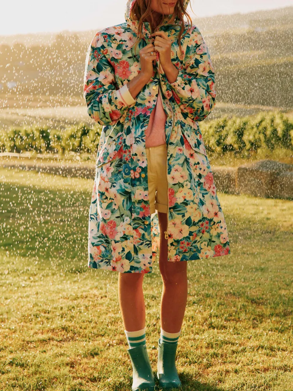 Waterproof And Foldable Raincoat With Hood