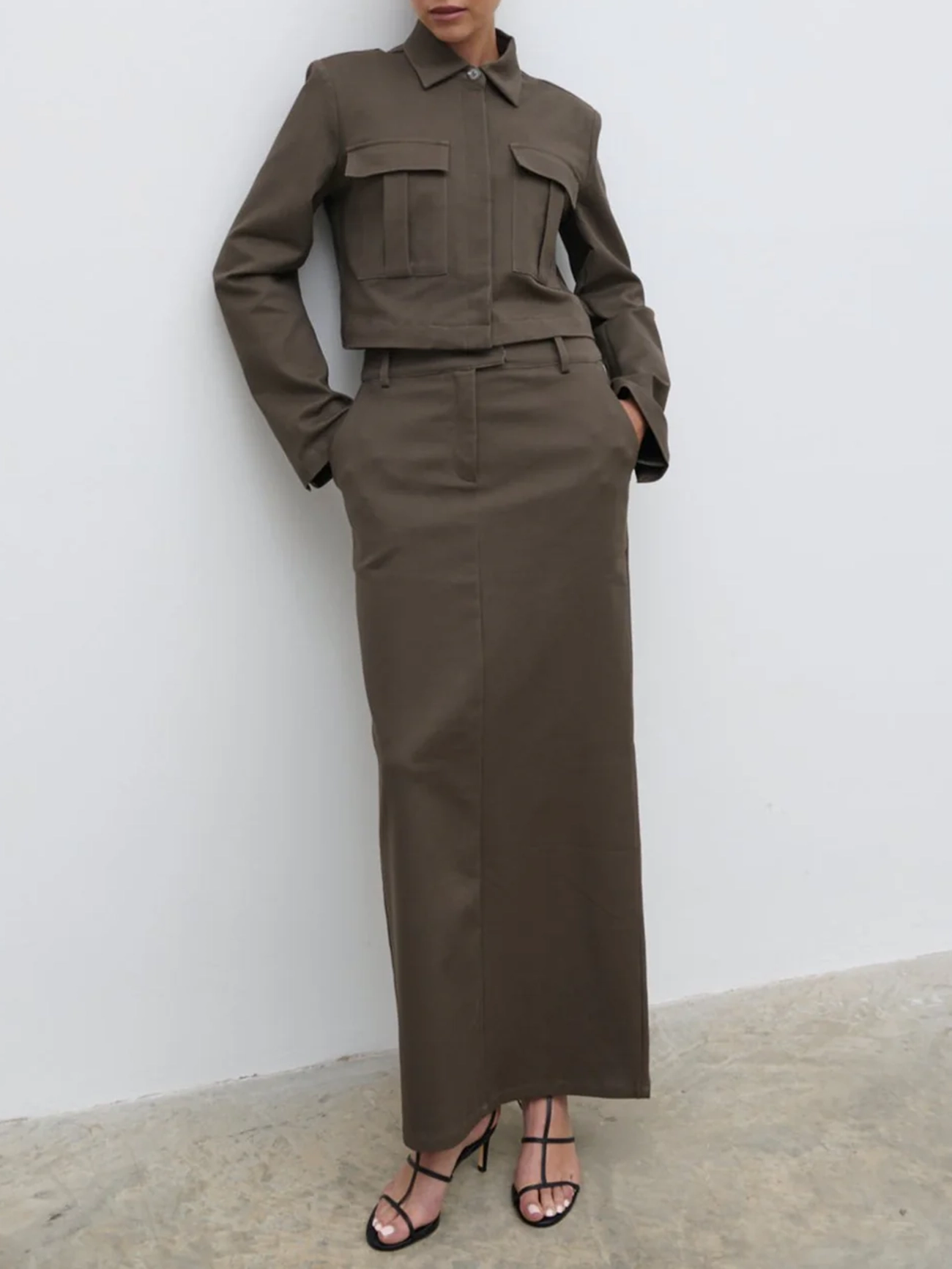 Tailored Maxi Skirt