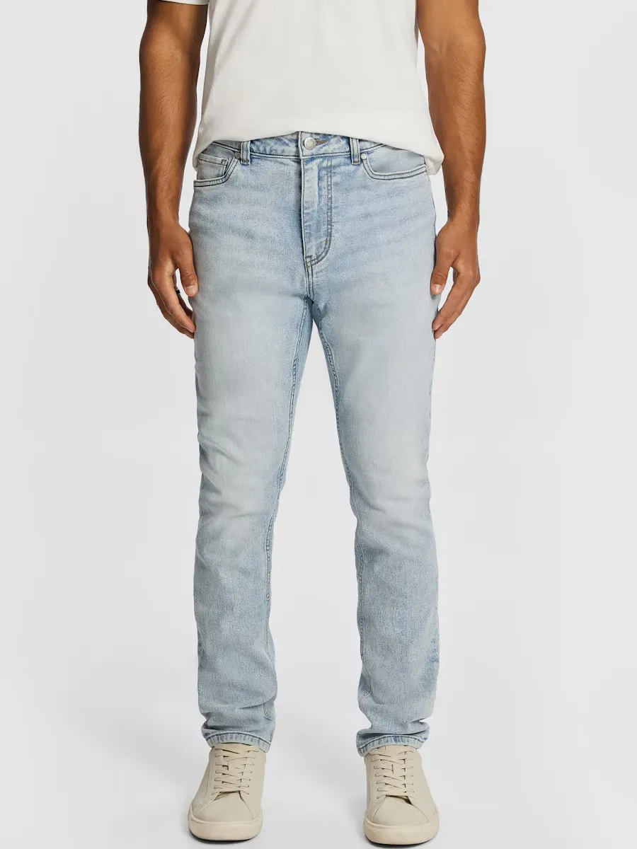 Light Blue Slim Fit Denim Jeans